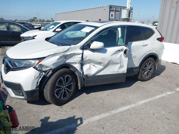2021 Honda CR-V EX with VIN 2HKRW1H57MH425865, listed as a IAAI auction lot 41975388 with 1 mi miles. Bid and sale history available at carsss.com. Image 16.