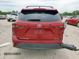 2020 Toyota Highlander LE with VIN 5TDBZRBH5LS515485, listed as a Copart auction lot 62426155 with 100,089 mi miles and Salvage title. Bid and sale history available at DreamBid. Image 6.