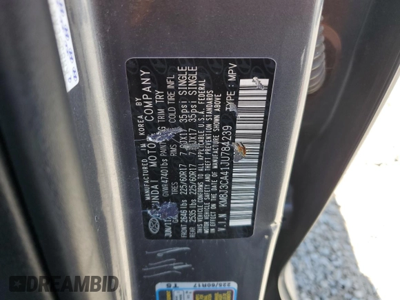 2018 Hyundai Tucson SEL with VIN KM8J3CA41JU784239, listed as a Copart auction lot 54331525 with 63,121 mi miles and Salvage title. Bid and sale history available at DreamBid. Image 14.
