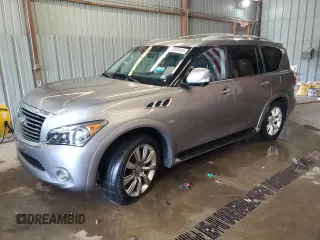 2014 Infiniti QX80 with VIN JN8AZ2NE2E9067569, listed as a Copart auction lot 64295845 with 102,907 mi miles and Clean title. Bid and sale history available at DreamBid. Image 1.
