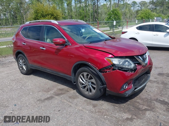 2015 Nissan Rogue S with VIN 5N1AT2MT5FC920589, listed as a IAAI auction lot 42050035 with 125,544 mi miles. Bid and sale history available at carsss.com. Image 1.