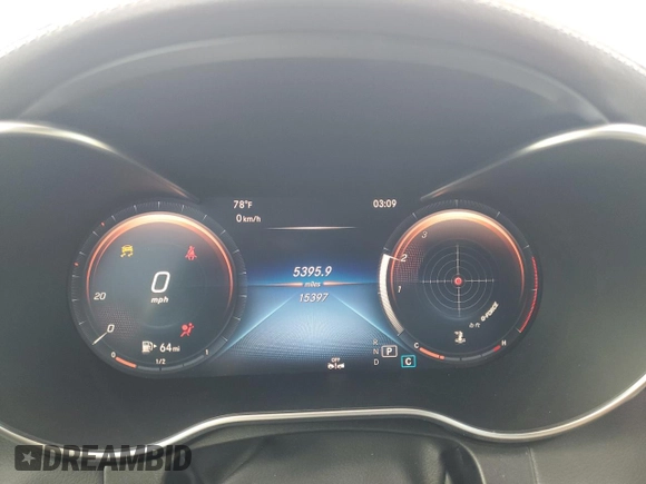 2022 Mercedes-Benz C 300 with VIN W1KWJ8DB9NG116139, listed as a Copart auction lot 87513635 with 15,397 mi miles and Salvage Title. Bid and sale history available at DreamBid. Image 9.