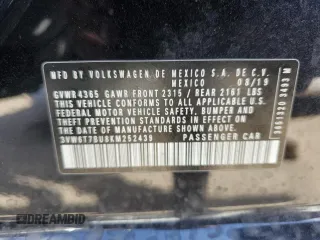 2019 Volkswagen Jetta GLI S z VIN 3VW6T7BU8KM252439, wystawiony jako Copart lot #71389362 z przebiegiem Nie podano mil oraz . Historia ofert i sprzedaży dostępna na DreamBid. Obrazek 13.