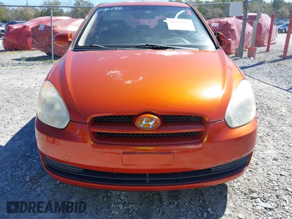 2008 Hyundai Accent GS with VIN KMHCM36C28U076792, listed as a IAAI auction lot 41726467 with 125,906 mi miles. Bid and sale history available at carsss.com. Image 6.