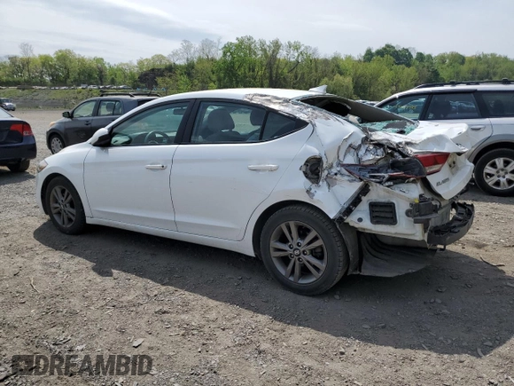 2018 Hyundai Elantra SEL with VIN 5NPD84LF9JH236846, listed as a Copart auction lot 55521955 with 86,888 mi miles and Salvage Title. Bid and sale history available at DreamBid. Image 2.