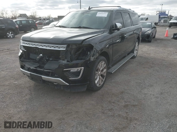 2018 Ford Expedition Max Platinum z VIN 1FMJK1MT4JEA45404, wystawiony jako IAAI lot #41059314 z przebiegiem 139 455 mil mil oraz . Historia ofert i sprzedaży dostępna na DreamBid. Obrazek 17.