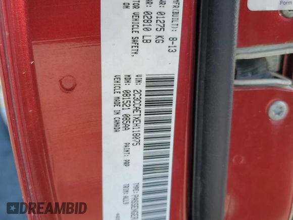 2014 Chrysler 300 with VIN 2C3CCAETXEH118075, listed as a Copart auction lot 81722954 with 177,447 mi miles and Salvage Title. Bid and sale history available at carsss.com. Image 12.