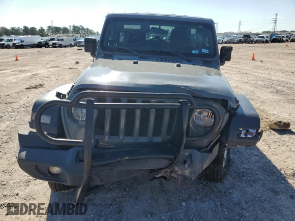 2018 Jeep Wrangler Unlimited Sport S with VIN 1C4HJXDG8JW227693, listed as a Copart auction lot 56694565 with 134,638 mi miles and Salvage title. Bid and sale history available at DreamBid. Image 5.