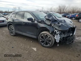2023 Mazda CX-5 2.5 S Premium Plus Package with VIN JM3KFBEM1P0100091, listed as a Copart auction lot 43353035 with 0 mi miles and Salvage Title. Bid and sale history available at carsss.com. Image 4.