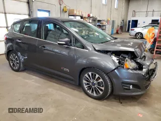2017 Ford C-Max Energi Titanium with VIN 1FADP5FU2HL104395, listed as a Copart auction lot 58899174 with 113,745 mi miles and Salvage Title. Bid and sale history available at carsss.com. Image 4.
