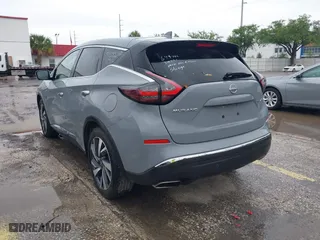 2023 Nissan Murano SL with VIN 5N1AZ2CS7PC131109, listed as a IAAI auction lot 41990707 with 44,534 mi miles. Bid and sale history available at carsss.com. Image 3.
