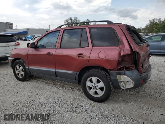 2005 Hyundai Santa Fe GLS with VIN KM8SC13D65U949875, listed as a Copart auction lot 47361905 with 122,658 mi miles and Salvage Title. Bid and sale history available at carsss.com. Image 2.