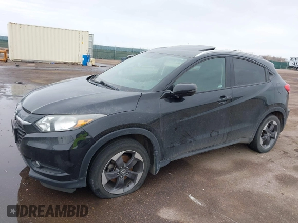 2018 Honda HR-V EX-L Navi with VIN 3CZRU6H79JM716131, listed as a IAAI auction lot 41647161 with 1 mi miles. Bid and sale history available at carsss.com. Image 16.