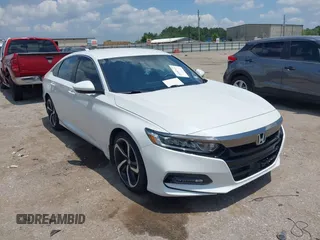 2019 Honda Accord Sport with VIN 1HGCV1F36KA004879, listed as a IAAI auction lot 42407424 with 127,353 mi miles and . Bid and sale history available at DreamBid. Image 1.