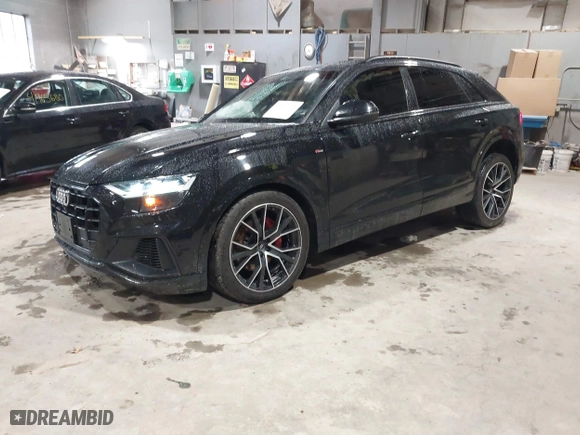 2019 Audi Q8 Premium Plus with VIN WA1EVAF18KD037817, listed as a IAAI auction lot 41922109 with 54,602 mi miles. Bid and sale history available at carsss.com. Image 17.