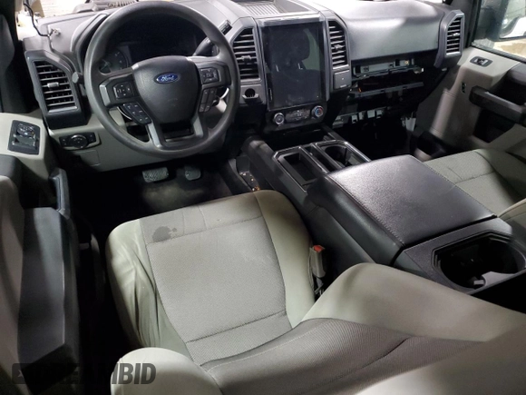2017 Ford F-150 XL with VIN 1FTEX1CP0HKD23898, listed as a Copart auction lot 45652665 with 0 mi miles and Salvage Title. Bid and sale history available at carsss.com. Image 8.