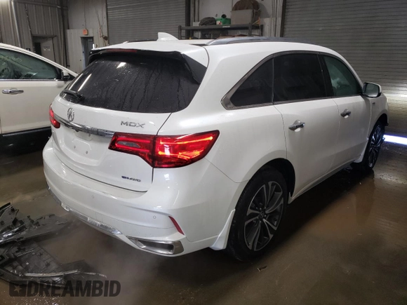 2020 Acura MDX Sport Hybrid w/Technology Pkg with VIN 5J8YD7H57LL001702, listed as a Copart auction lot 88760995 with 15,010 mi miles and Salvage Title. Bid and sale history available at carsss.com. Image 3.