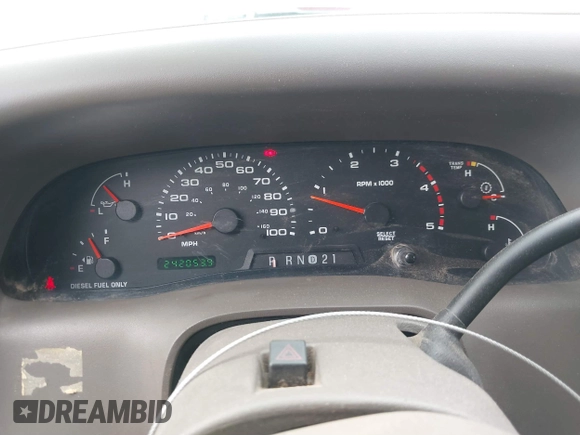 2002 Ford Super Duty F-250 XL with VIN 1FTNW21F52ED46120, listed as a IAAI auction lot 41681768 with 242,053 mi miles. Bid and sale history available at carsss.com. Image 7.