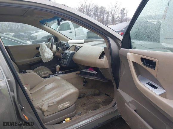 2004 Nissan Murano SE with VIN JN8AZ08W84W307524, listed as a IAAI auction lot 41563833 with 209,634 mi miles. Bid and sale history available at carsss.com. Image 5.