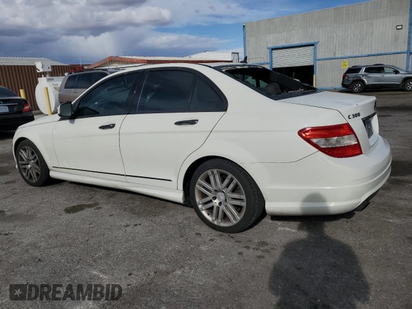 2009 Mercedes-Benz C 300 Sport with VIN WDDGF54X39F213185, listed as a Copart auction lot 51691235 with 128,750 mi miles and Salvage title. Bid and sale history available at DreamBid. Image 2.