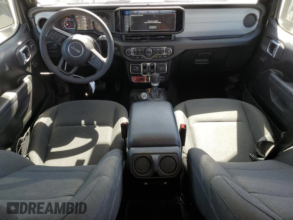 2024 Jeep Wrangler Willys with VIN 1C4RJXDG9RW286042, listed as a Copart auction lot 49459025 with 6,417 mi miles and Salvage title. Bid and sale history available at DreamBid. Image 8.