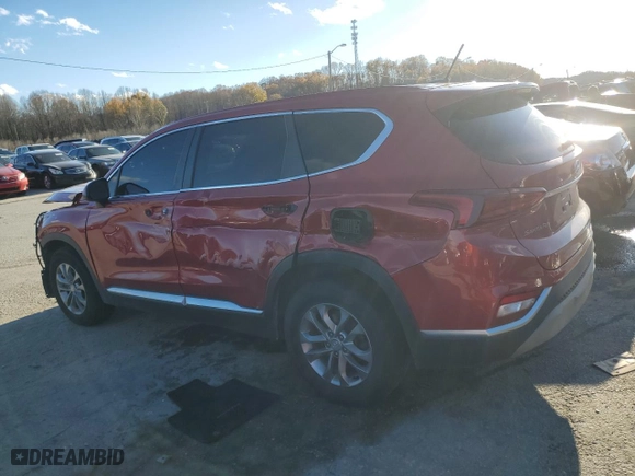 2019 Hyundai Santa Fe SE with VIN 5NMS2CAD1KH024624, listed as a Copart auction lot 81686034 with 191,458 mi miles and Non Repairable. Bid and sale history available at carsss.com. Image 2.