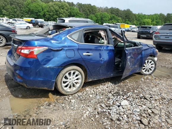 2019 Nissan Sentra SV with VIN 3N1AB7AP6KY256271, listed as a Copart auction lot 54496305 with Not Provided miles and Salvage Title. Bid and sale history available at DreamBid. Image 3.