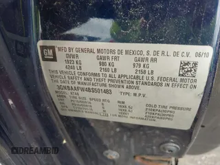 2011 Chevrolet HHR LS с VIN 3GNBAAFW4BS501483, выставлен на аукционе IAAI как лот 42635705 с пробегом 141 454 миль миль и . История ставок и продаж доступна на DreamBid. Изображение 9.