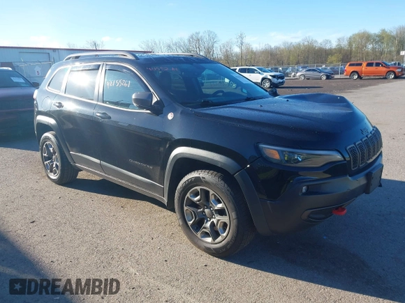 2019 Jeep Cherokee Trailhawk z VIN 1C4PJMBX0KD210316, wystawiony jako IAAI lot #42155261 z przebiegiem 100 889 mil mil oraz . Historia ofert i sprzedaży dostępna na DreamBid. Obrazek 1.