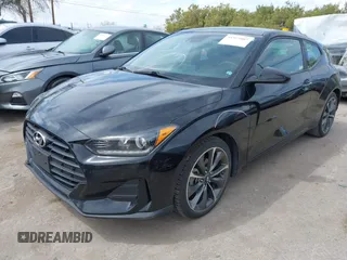 2019 Hyundai Veloster 2.0 with VIN KMHTG6AF6KU007430, listed as a IAAI auction lot 41923885 with 55,238 mi miles. Bid and sale history available at carsss.com. Image 2.