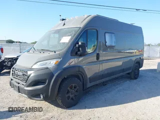 2023 Ram ProMaster Cargo with VIN 3C6MRVHG0PE574838, listed as a IAAI auction lot 40775403 with 3,760 mi miles. Bid and sale history available at carsss.com. Image 2.