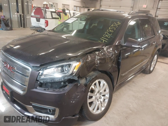 2015 GMC Acadia Denali with VIN 1GKKVTKD4FJ257360, listed as a IAAI auction lot 41828556 with 110,268 mi miles. Bid and sale history available at carsss.com. Image 6.