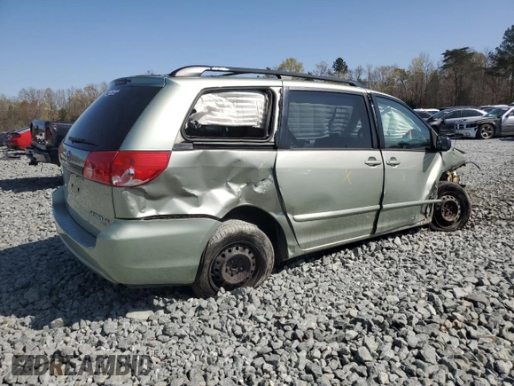 2008 Toyota Sienna CE with VIN 5TDZK23CX8S136339, listed as a Copart auction lot 51931555 with 174,665 mi miles and Salvage Title. Bid and sale history available at carsss.com. Image 3.