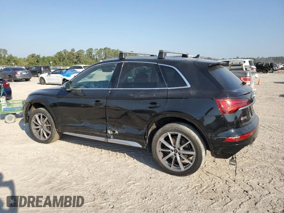 2021 Audi SQ5 Premium Plus with VIN WA1B4AFY7M2035672, listed as a Copart auction lot 74960434 with 25,217 mi miles and Salvage Title. Bid and sale history available at DreamBid. Image 2.