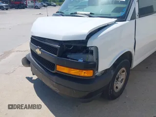 2019 Chevrolet Express Cargo Van with VIN 1GCWGAFP0K1163129, listed as a IAAI auction lot 41984551 with 50,069 mi miles. Bid and sale history available at carsss.com. Image 6.