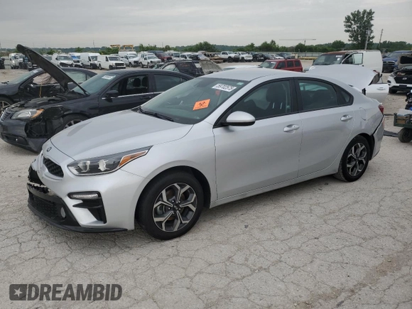 2021 Kia Forte LXS with VIN 3KPF24AD9ME317916, listed as a Copart auction lot 59702575 with 144,323 mi miles and Salvage title. Bid and sale history available at DreamBid. Image 1.