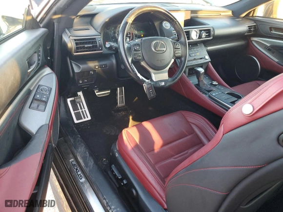 2017 Lexus RC with VIN JTHHE5BC9H5016879, listed as a Copart auction lot 83833984 with 80,569 mi miles and Salvage Title. Bid and sale history available at carsss.com. Image 8.