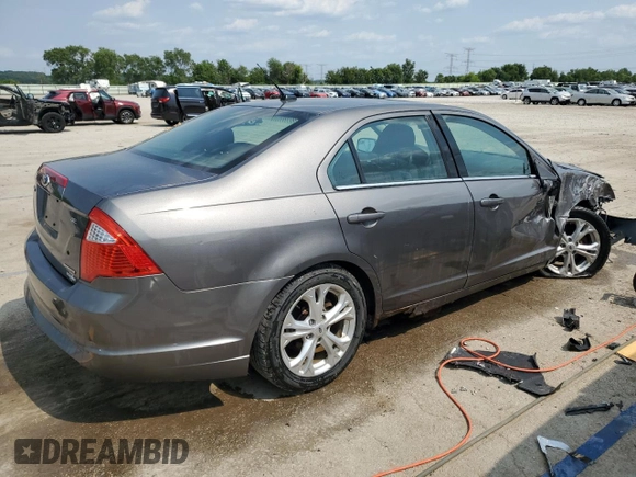 2012 Ford Fusion SE with VIN 3FAHP0HG9CR156144, listed as a Copart auction lot 58919375 with 99,822 mi miles and Salvage title. Bid and sale history available at DreamBid. Image 3.
