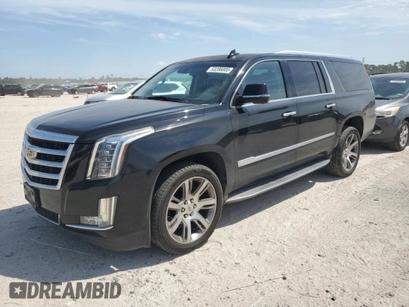 2015 Cadillac Escalade ESV Luxury with VIN 1GYS3SKJ5FR748369, listed as a Copart auction lot 53286005 with 165,431 mi miles and Clean title. Bid and sale history available at DreamBid. Image 1.