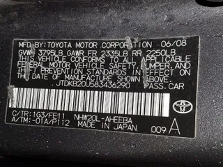 2008 Toyota Prius with VIN JTDKB20U583436290, listed as a IAAI auction lot 41857706 with 132,822 mi miles. Bid and sale history available at carsss.com. Image 9.