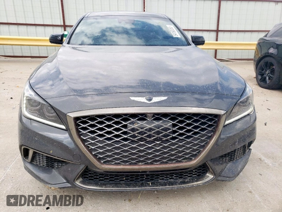 2018 Genesis G80 Sport with VIN KMHGN4JB0JU255874, listed as a Copart auction lot 54160365 with 97,440 mi miles and Salvage title. Bid and sale history available at DreamBid. Image 5.