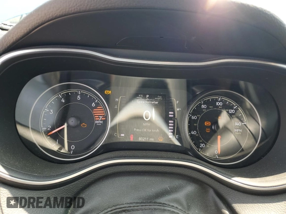 2020 Jeep Cherokee Latitude Plus with VIN 1C4PJMLB6LD580464, listed as a Copart auction lot 59023435 with 80,211 mi miles and Salvage title. Bid and sale history available at DreamBid. Image 9.