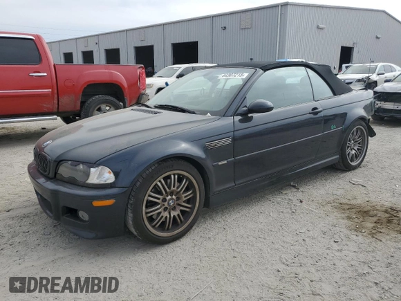2003 BMW 3 Series M3 with VIN WBSBR93463PK04128, listed as a Copart auction lot 44307215 with 145,463 mi miles and Salvage Title. Bid and sale history available at carsss.com. Image 1.