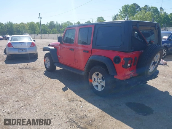 2018 Jeep Wrangler Unlimited Sport S с VIN 1C4HJXDG0JW132321, выставлен на аукционе IAAI как лот 42038361 с пробегом 158 673 миль миль и . История ставок и продаж доступна на DreamBid. Изображение 3.
