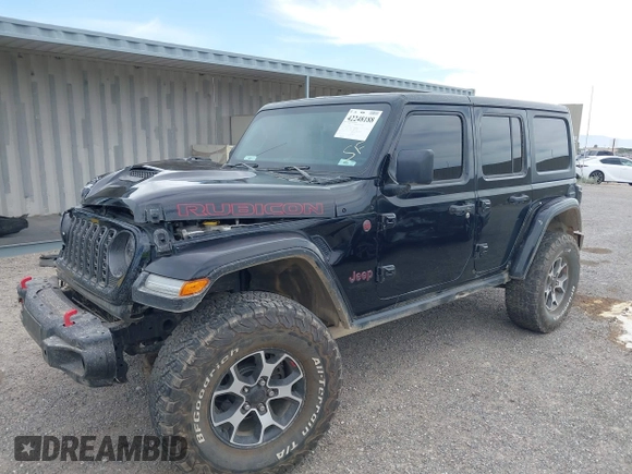 2022 Jeep Wrangler Unlimited Rubicon with VIN 1C4HJXFN2NW134024, listed as a IAAI auction lot 42248188 with 41,899 mi miles and . Bid and sale history available at DreamBid. Image 17.