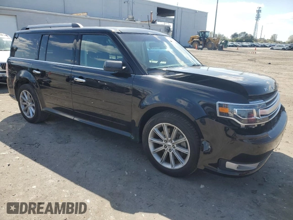 2017 Ford Flex Limited with VIN 2FMHK6D83HBA12052, listed as a Copart auction lot 52321255 with 54,449 mi miles and Salvage Title. Bid and sale history available at carsss.com. Image 4.
