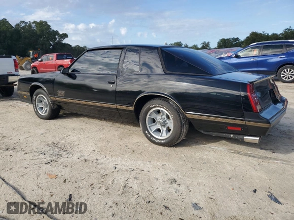 1987 Chevrolet Monte Carlo z VIN 1G1GZ11G0HP115148, wystawiony jako Copart lot #75645874 z przebiegiem 86 744 mil mil oraz Nie do naprawy. Historia ofert i sprzedaży dostępna na DreamBid. Obrazek 2.