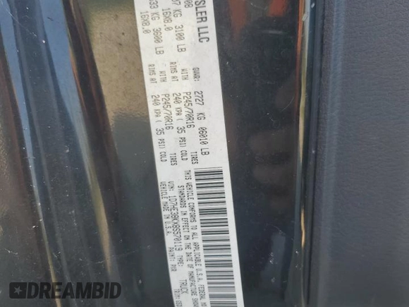 2008 Dodge Dakota Bighorn/Lonestar z VIN 1D7HE38KX8S570119, wystawiony jako Copart lot #74081024 z przebiegiem 129 665 mil mil oraz Szkoda całkowita • Salvage title. Historia ofert i sprzedaży dostępna na DreamBid. Obrazek 14.