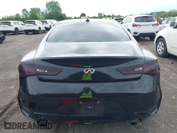 2018 Infiniti Q60 Red Sport 400 with VIN JN1FV7EL7JM631445, listed as a IAAI auction lot 42244030 with 42,121 mi miles and . Bid and sale history available at DreamBid. Image 16.