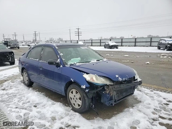 2004 Honda Civic VP with VIN 1HGES163X4L008314, listed as a Copart auction lot 43760055 with 222,708 mi miles and Salvage Title. Bid and sale history available at carsss.com. Image 10.